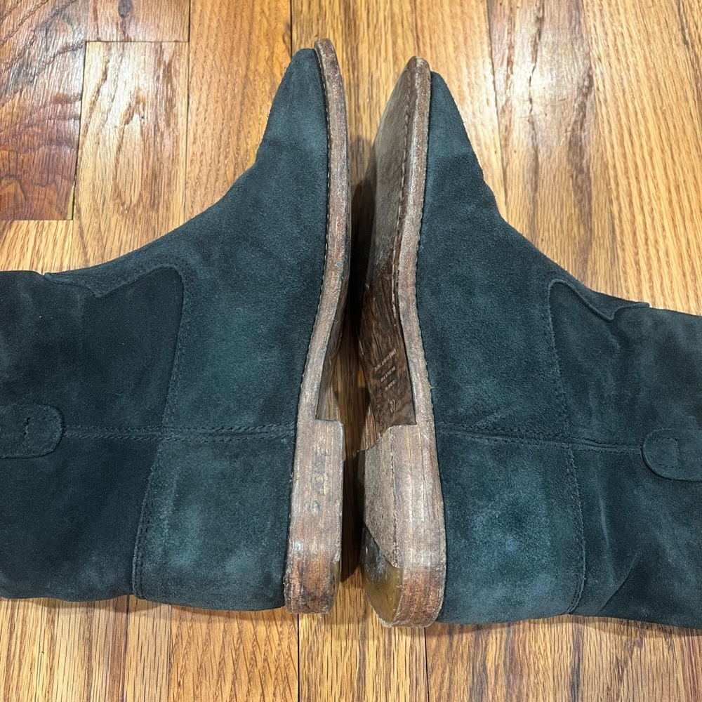 Women Isabel Marant Crisi hidden wedge ankle boot faded blacksuede,Size 37 Flaws - Picture 11 of 11